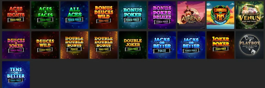Zodiac Casino games